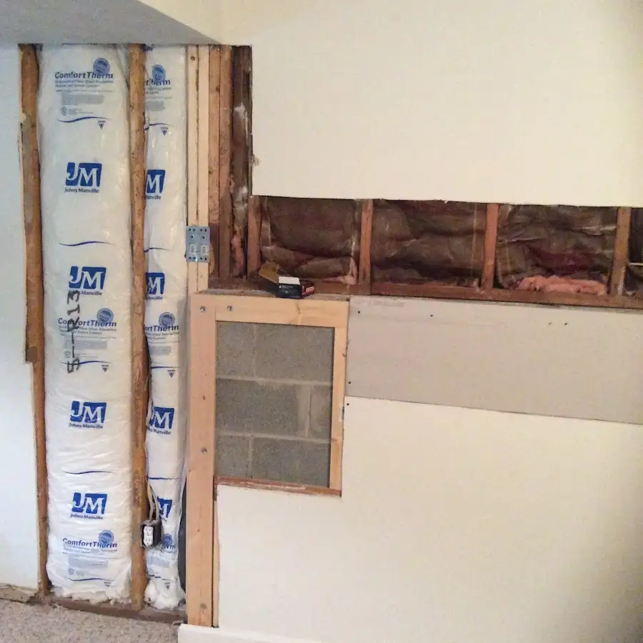 Wall insulation replacement during Contents Cleaning & Restoration in Clover Creek